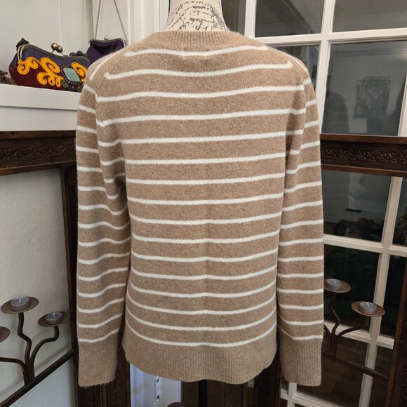 J. Crew Factory Striped Extra-Soft Sweater, Sz M - Picture 2 of 7